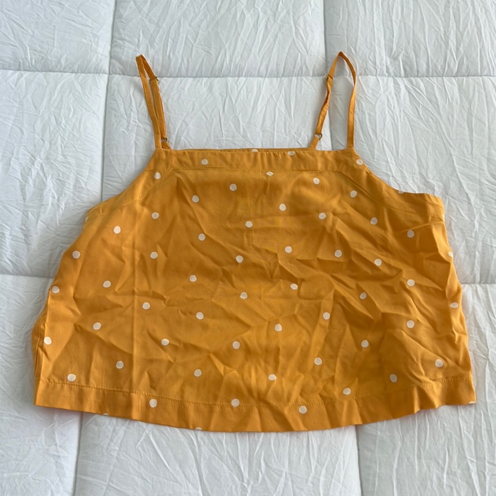 yellow crop top